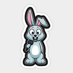 Rabbit Sing Karaoke Kids Kawaii Neko Anime design Sticker